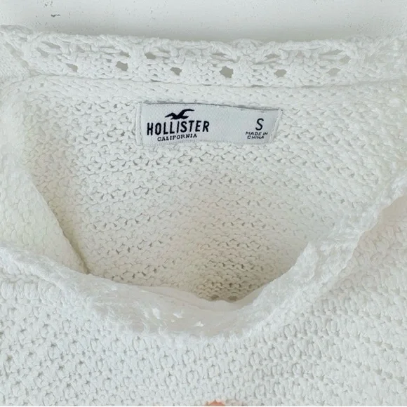 Hollister White Crochet Tank Cami - Picture 3 of 7